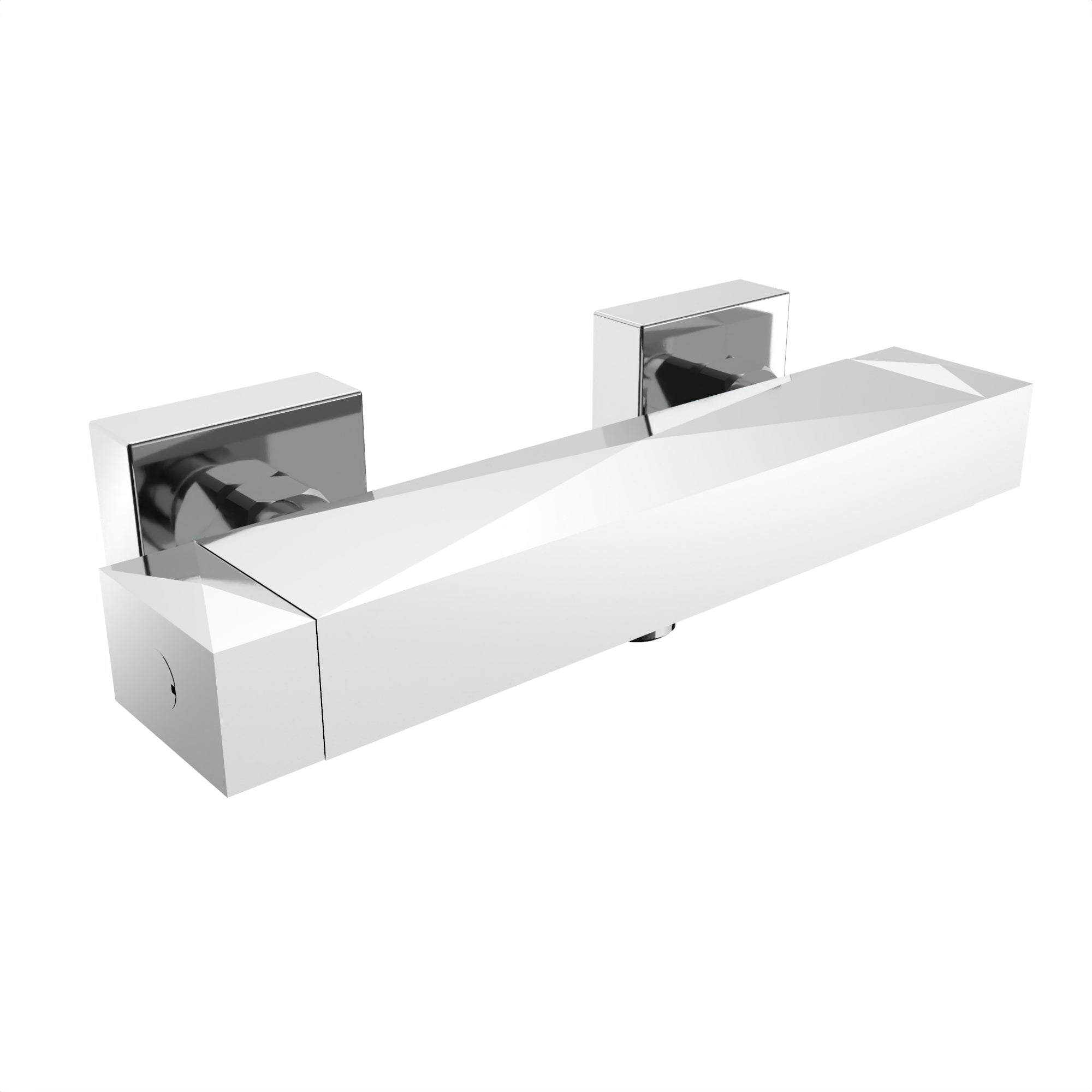 Square wall-mounted thermostatic shower faucet