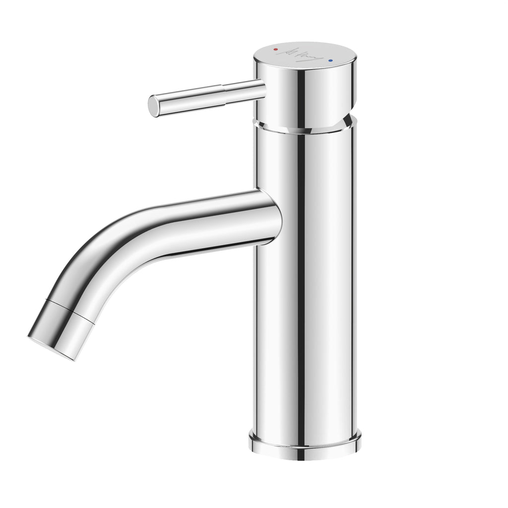 Simple Cylindrical Single Handle Basin Faucet