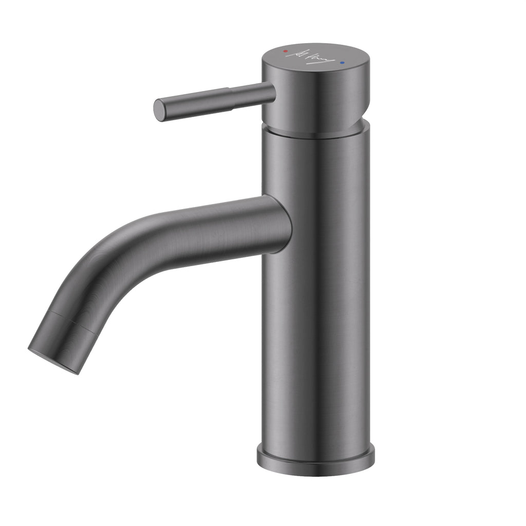 Simple Cylindrical Single Handle Basin Faucet