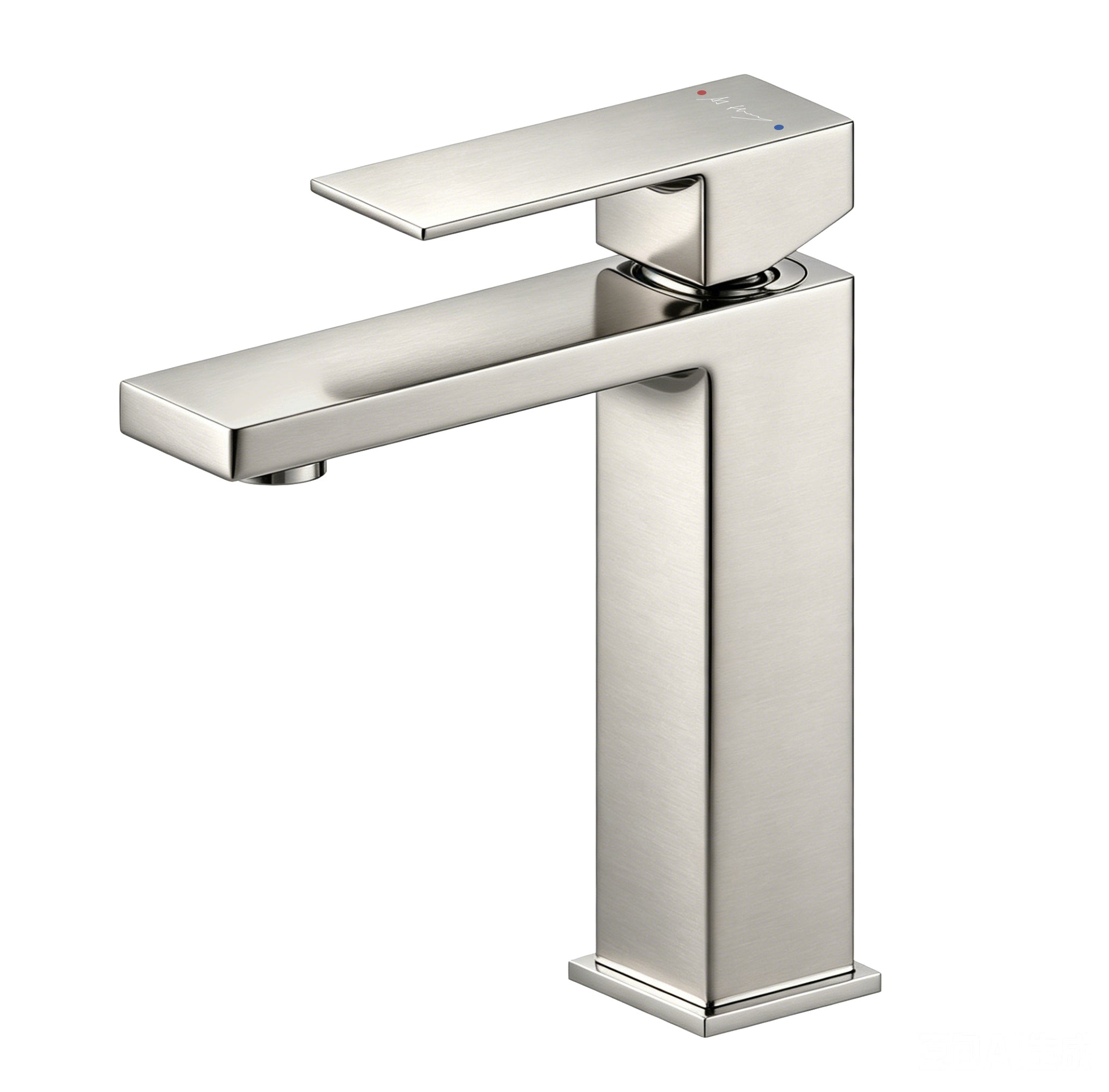 Minimalist Square Bathroom Washbasin Faucet