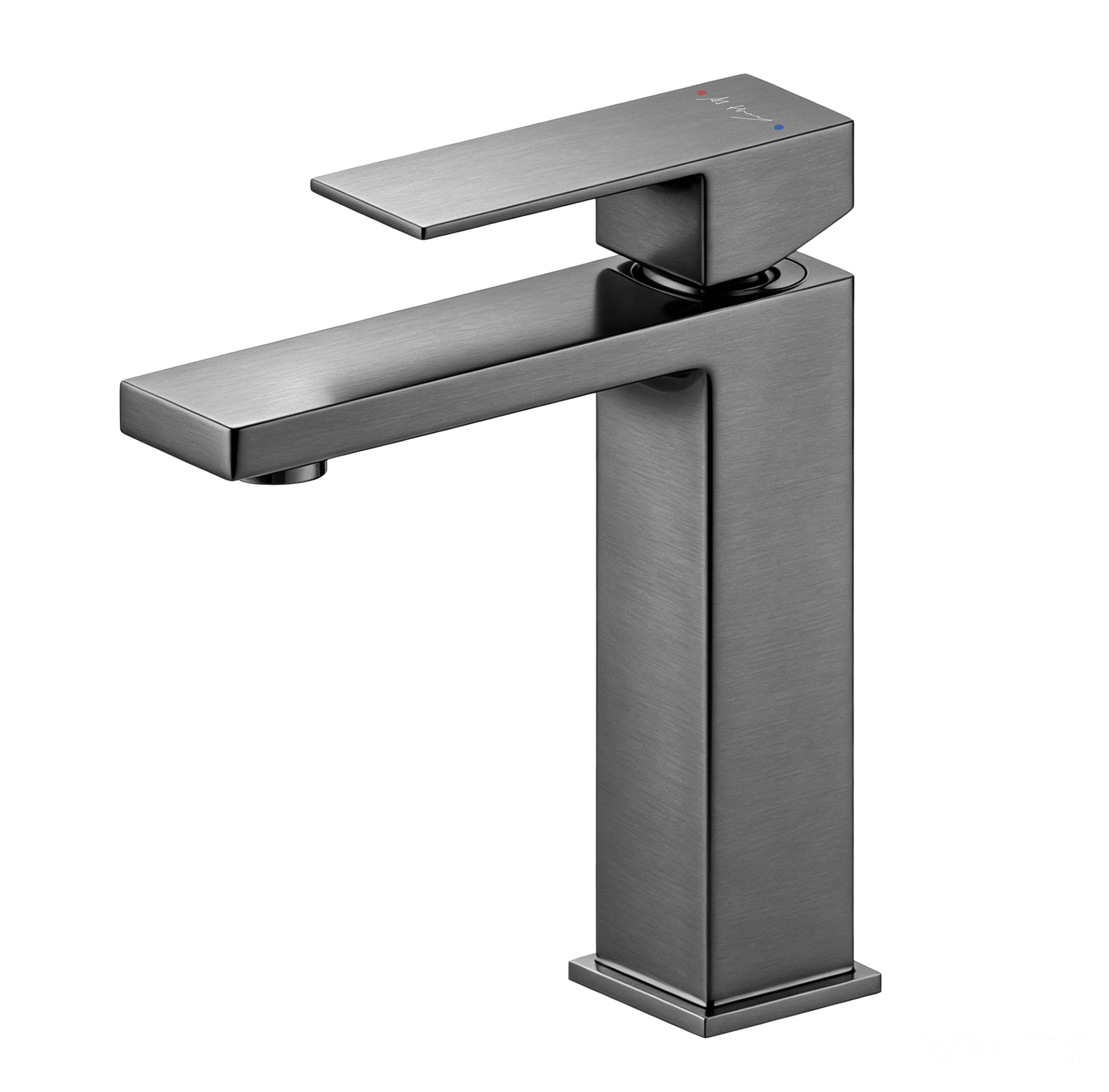 Minimalist Square Bathroom Washbasin Faucet