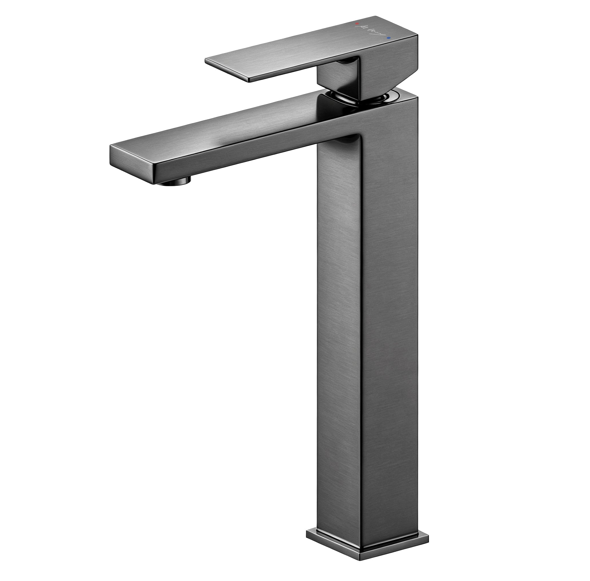 Tall Square Hot and Cold Water Basin Faucet