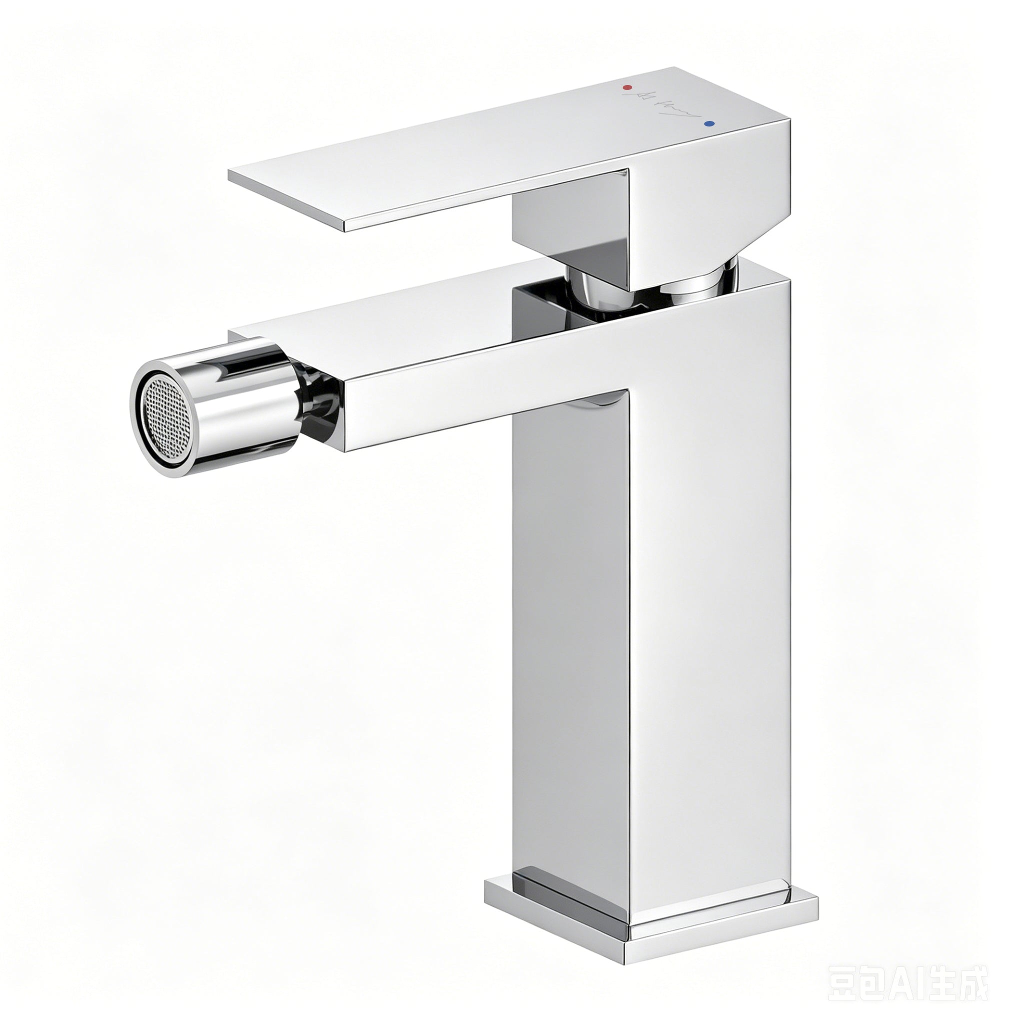 Square Tall Bathroom Washbasin Faucet with Aerator