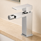 Square Tall Bathroom Washbasin Faucet with Aerator