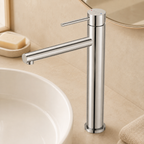 Extended Spout Cylindrical Basin Faucet