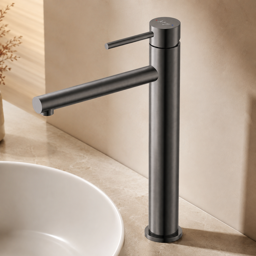 Extended Spout Cylindrical Basin Faucet