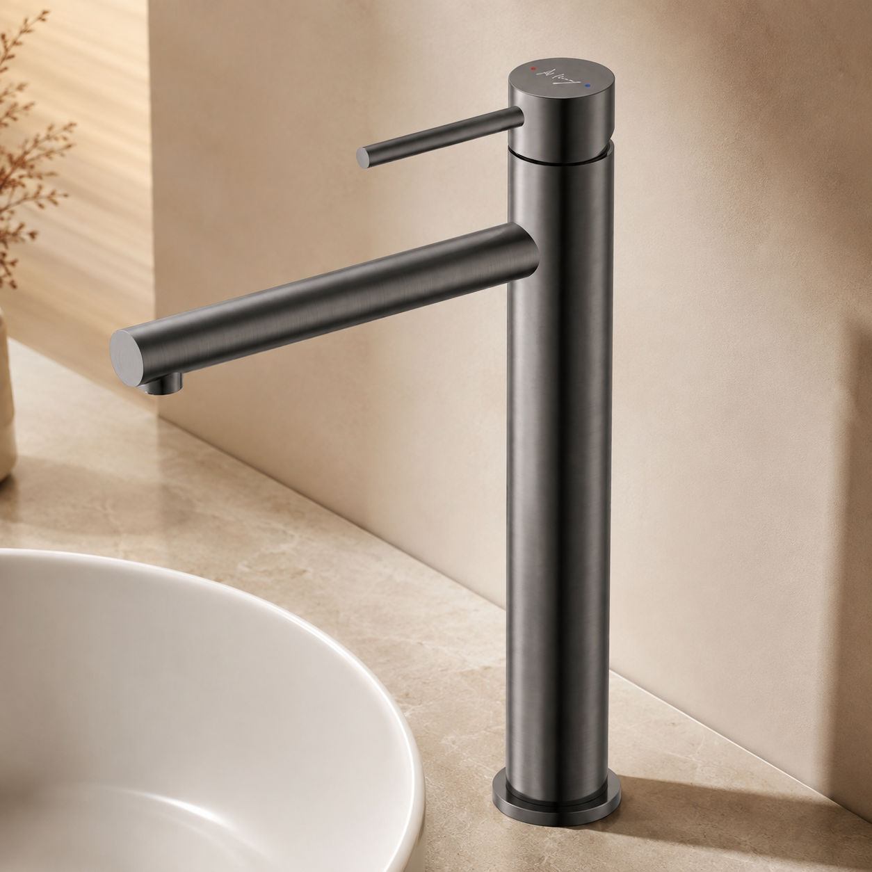 Extended Spout Cylindrical Basin Faucet