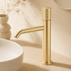 Bathroom Diamond Pattern Tall Cylindrical Basin Faucet