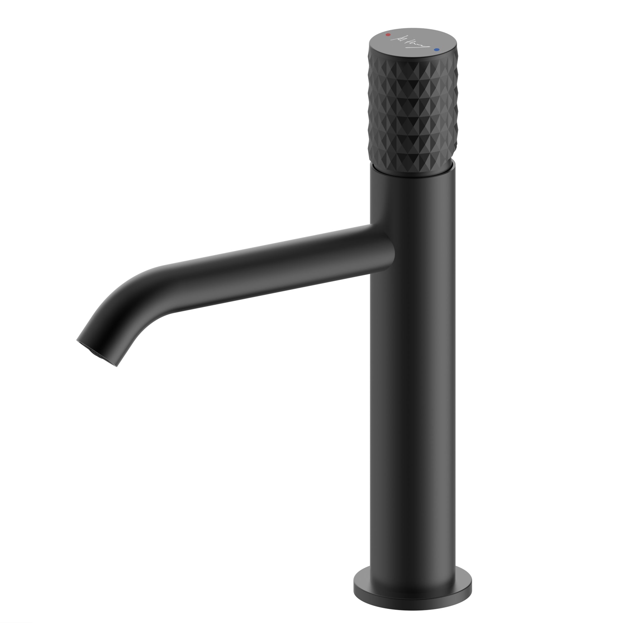 Bathroom Diamond Pattern Tall Cylindrical Basin Faucet