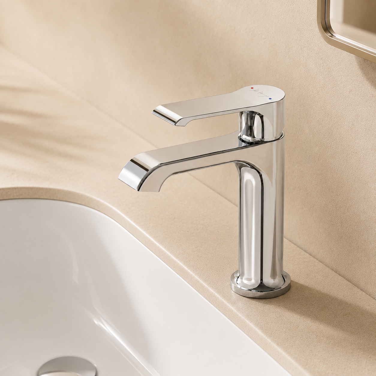Classic Simple Flat Handle Basin Faucet
