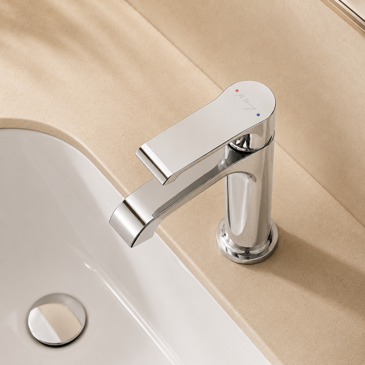 Classic Simple Flat Handle Basin Faucet