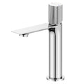 Modern Checkered Handle Cylindrical Basin Faucet