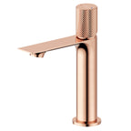 Modern Checkered Handle Cylindrical Basin Faucet