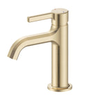 Simple Straight Handle Cylindrical Basin Faucet