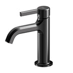 Simple Straight Handle Cylindrical Basin Faucet