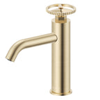 Unique Retro Wheel Handle Basin Faucet