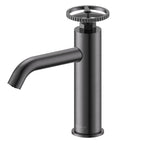 Unique Retro Wheel Handle Basin Faucet