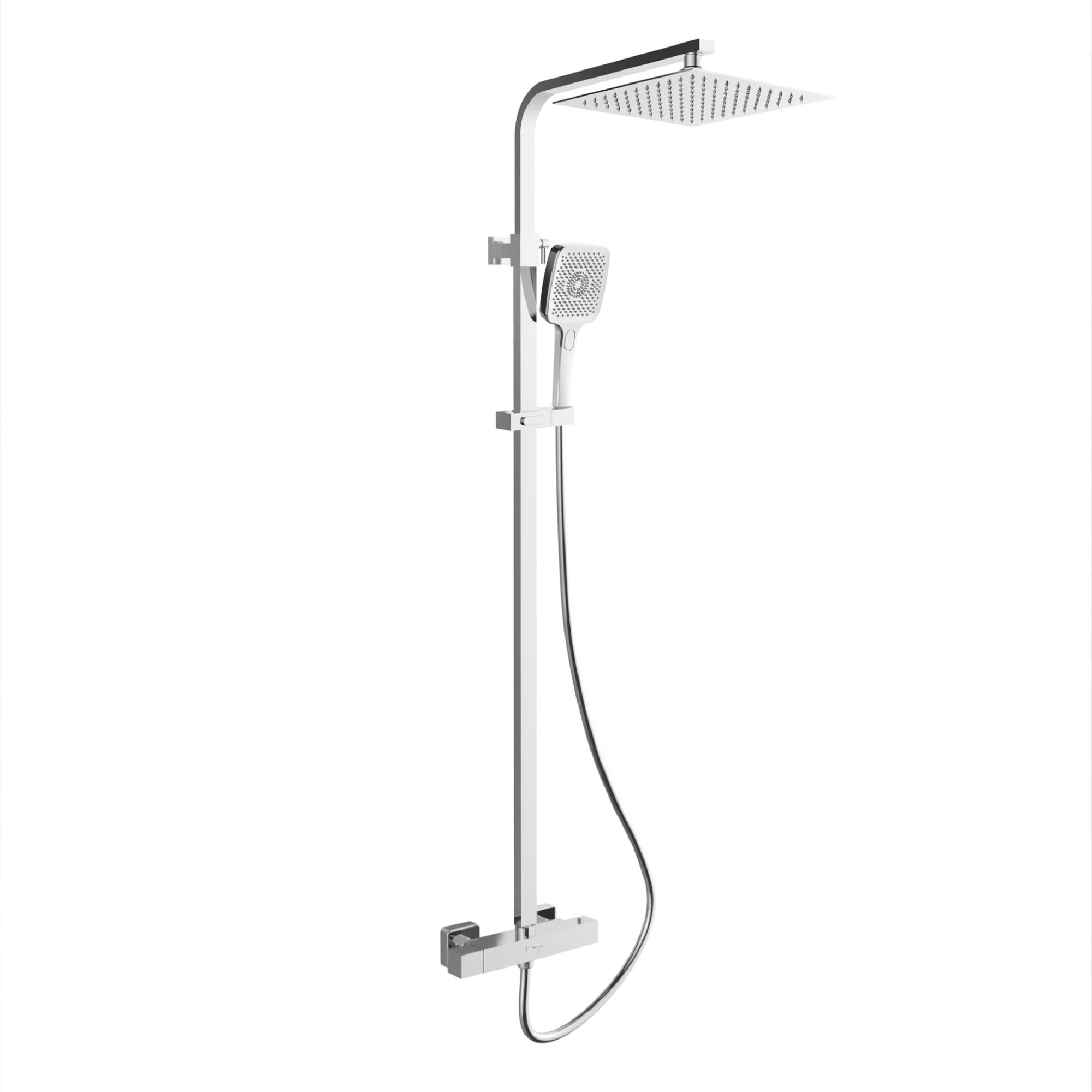 Square Exposed Thermostatic Shower Set